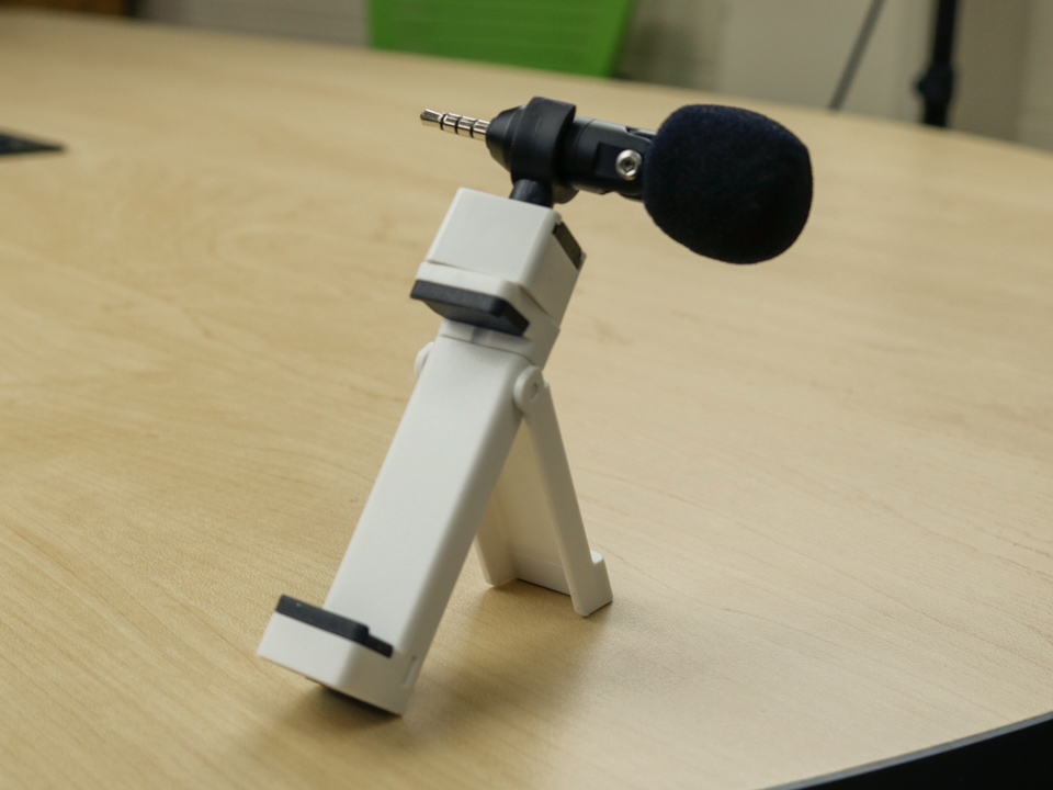 Cell Tripod Mount with Microphone